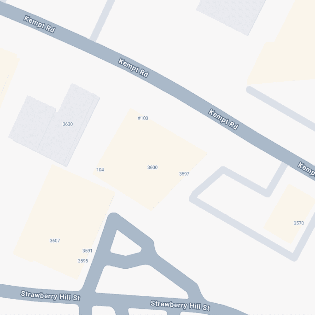 Map showing GreenPump Care location at 3600 Kempt Rd, Halifax